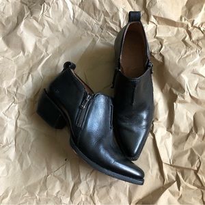 Leather Frye Sacha Moto Short Boot